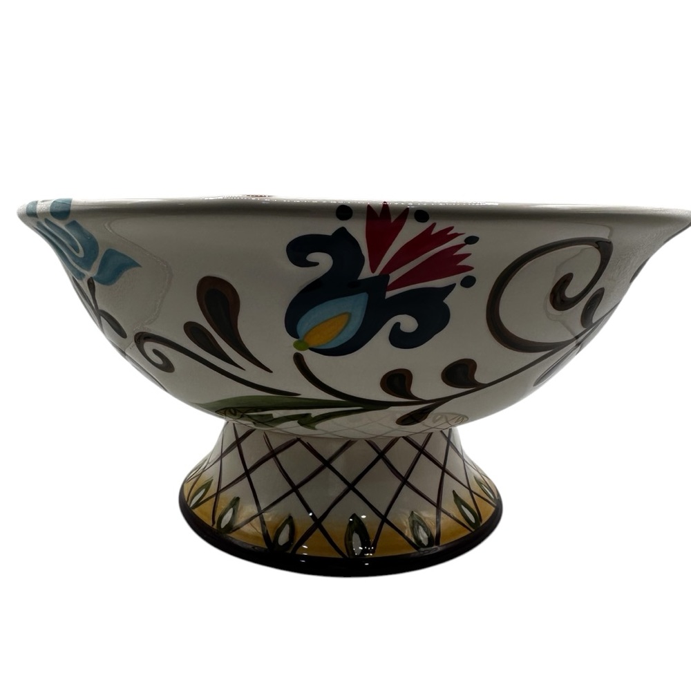 VIDA for Jardine 11" Multicolor Decorative compote Bowl on pedestal